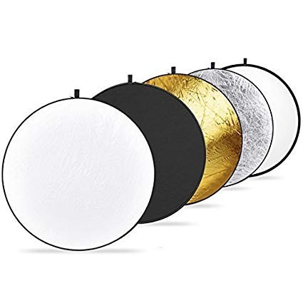 Faltreflektor 107cm 5in1 gold/weiß, silber/gold-silber (Diffusor)