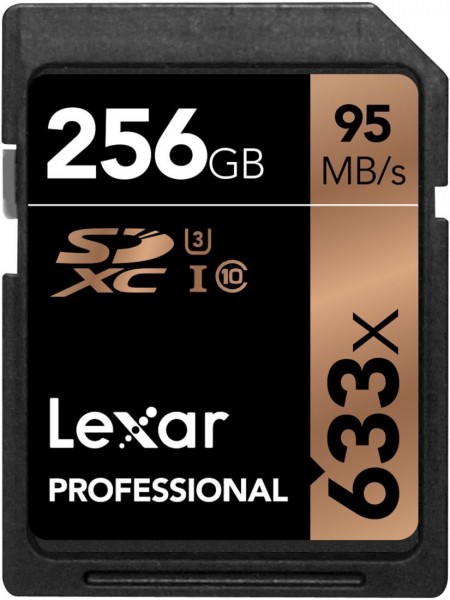 Lexar SDXC Card 256GB 633x UHS-1, 95/45 LSD256CBEU633