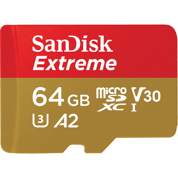 Sandisk micro SDXC Card 64GB Extreme SDSQXAF-064G-GN6MA