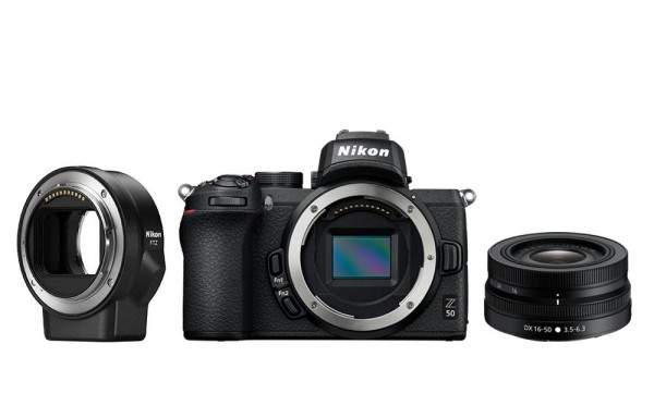 Nikon Z50 Body Set mit FTZ-Adapter und 16-50VR VOA050K004