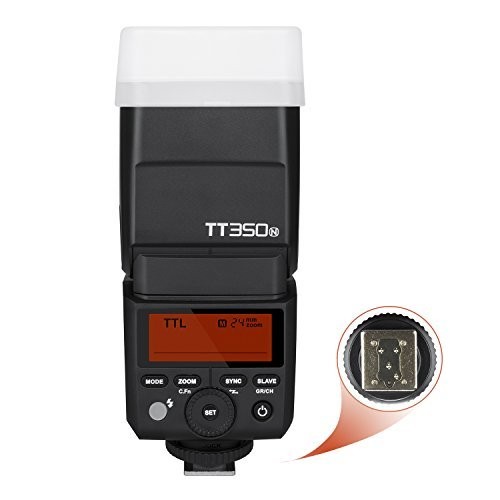 Godox TT350N Blitz für Nikon LZ 36, 24-105mm Coverage, Wireless Controll