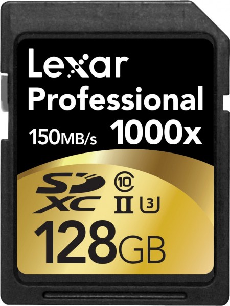 Lexar SDXC Card 128GB 1000x UHS-II U3, 150/95 LSD128CRBEU1000